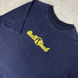 Vintage Candle Records Shirt Mens Size XL‎ Blue Y2K Australian Band Tee Folk